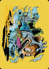 Art Series (50/54) Gold Signature - District Mascot